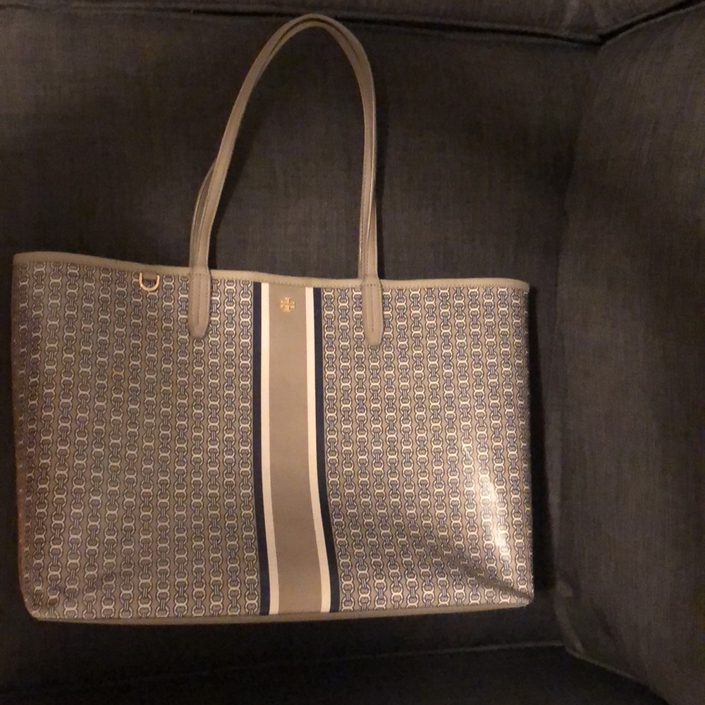 TORY BURCH Gemini Link Coated  Canvas Large Tote